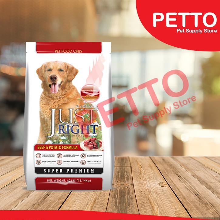 Just right dog outlet food