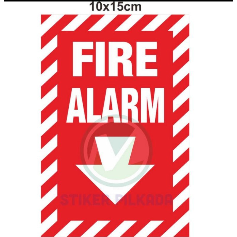 Jual STIKER FIRE ALARM 15x10cm | Shopee Indonesia