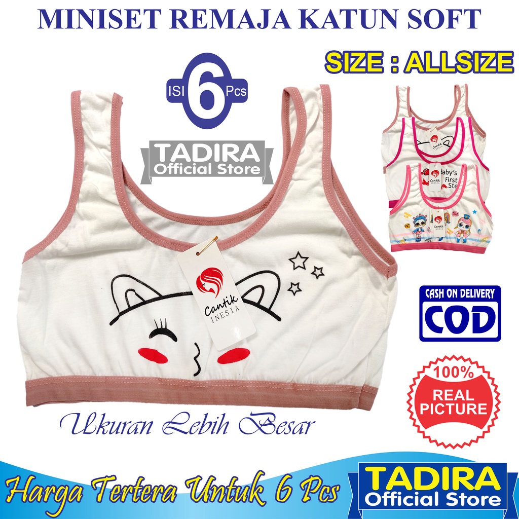 Jual 6 Pcs Miniset CANTIK_Anak Remaja Perempuan Motif Gambar Karakter ...