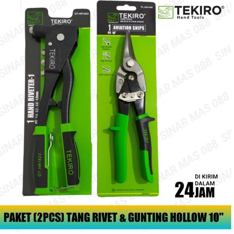 Jual Paket 2 in1 TEKIRO / CAMEL Tang Rivet Dan Gunting Hollow 10 ...