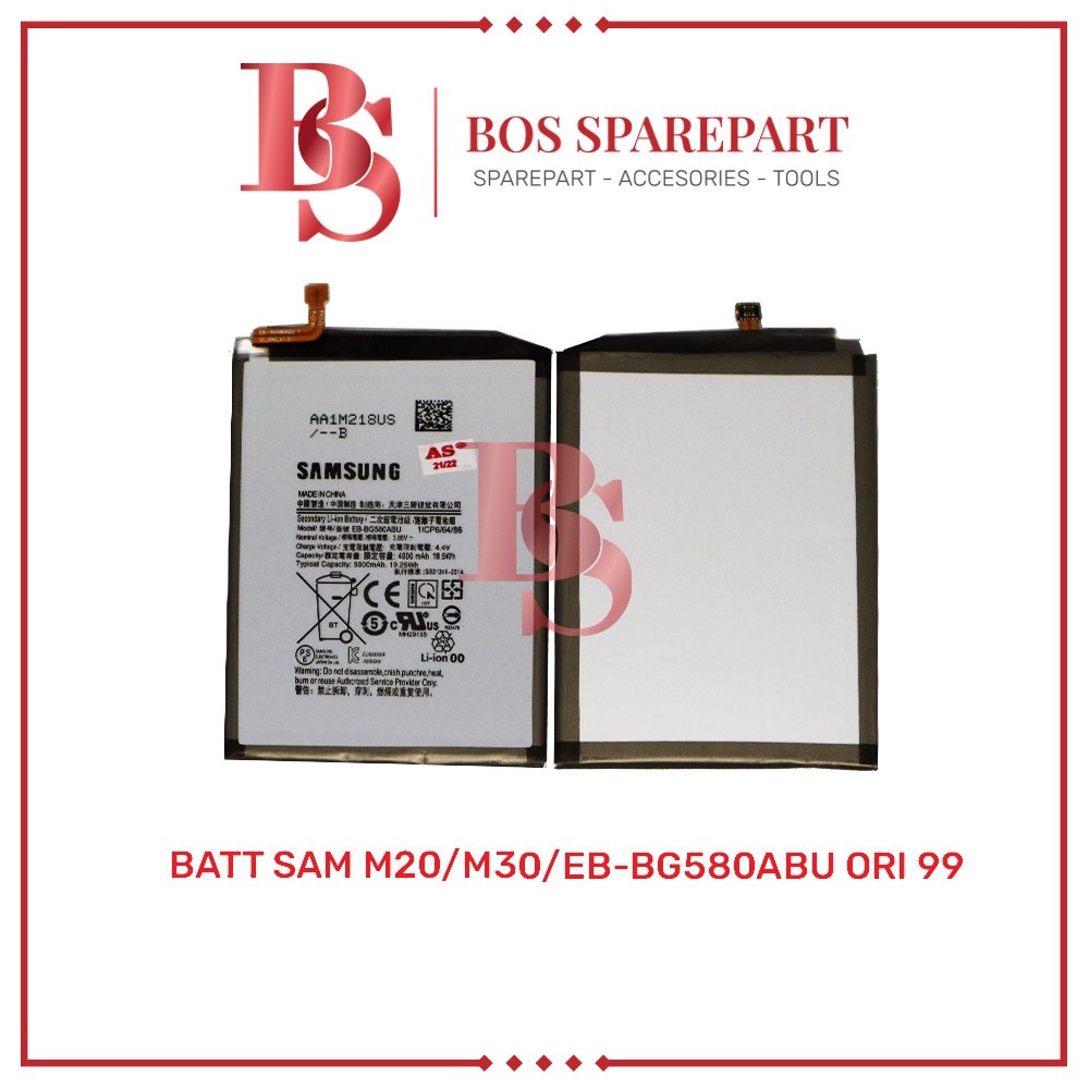 BATERAI SAMSUNG M20 M30 EB-BG580ABU ORI 99 BATTERY BATRE