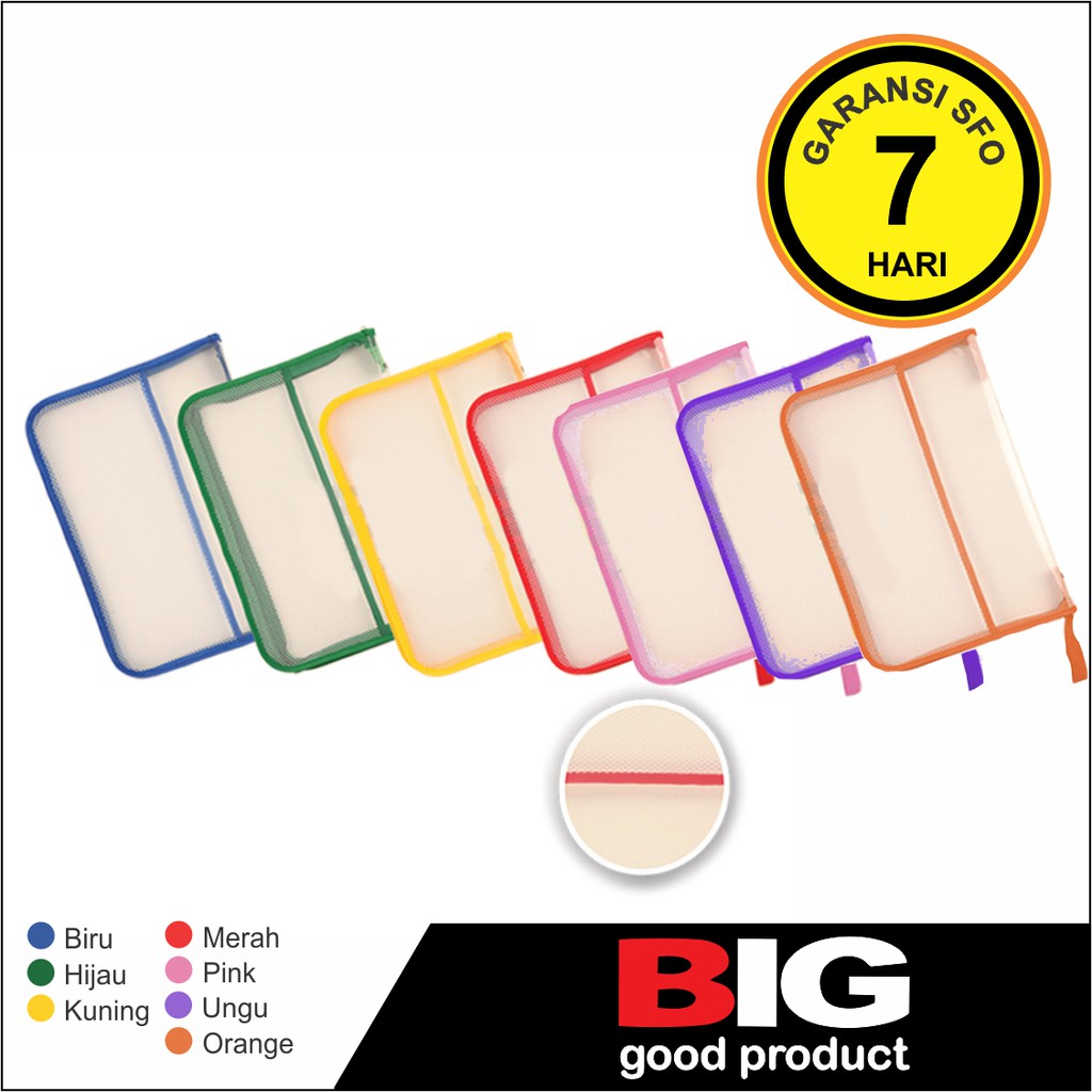 Zipper Bag Big 7001 (Map Plastik Resleting)