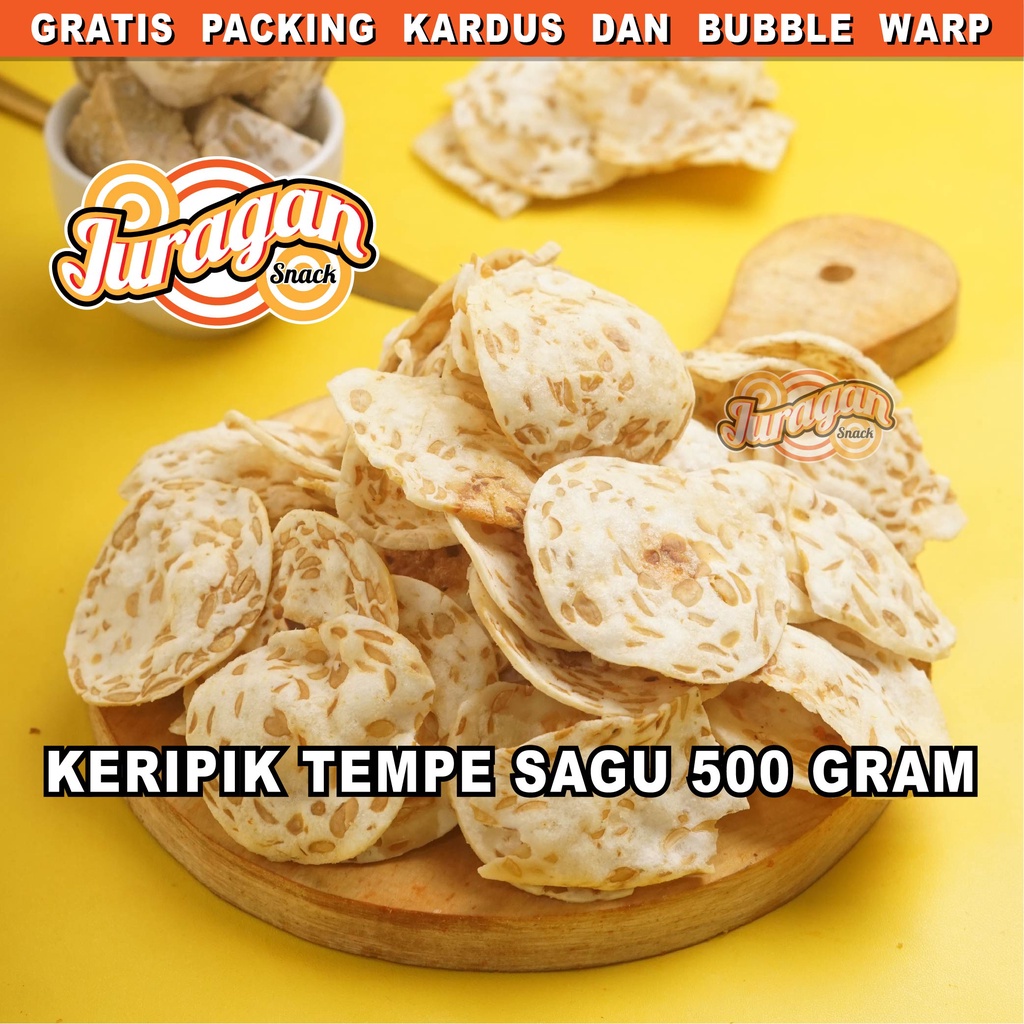 Jual Keripik Tempe Sagu 500 Gram Snack Kiloan Makanan Ringan Jajanan