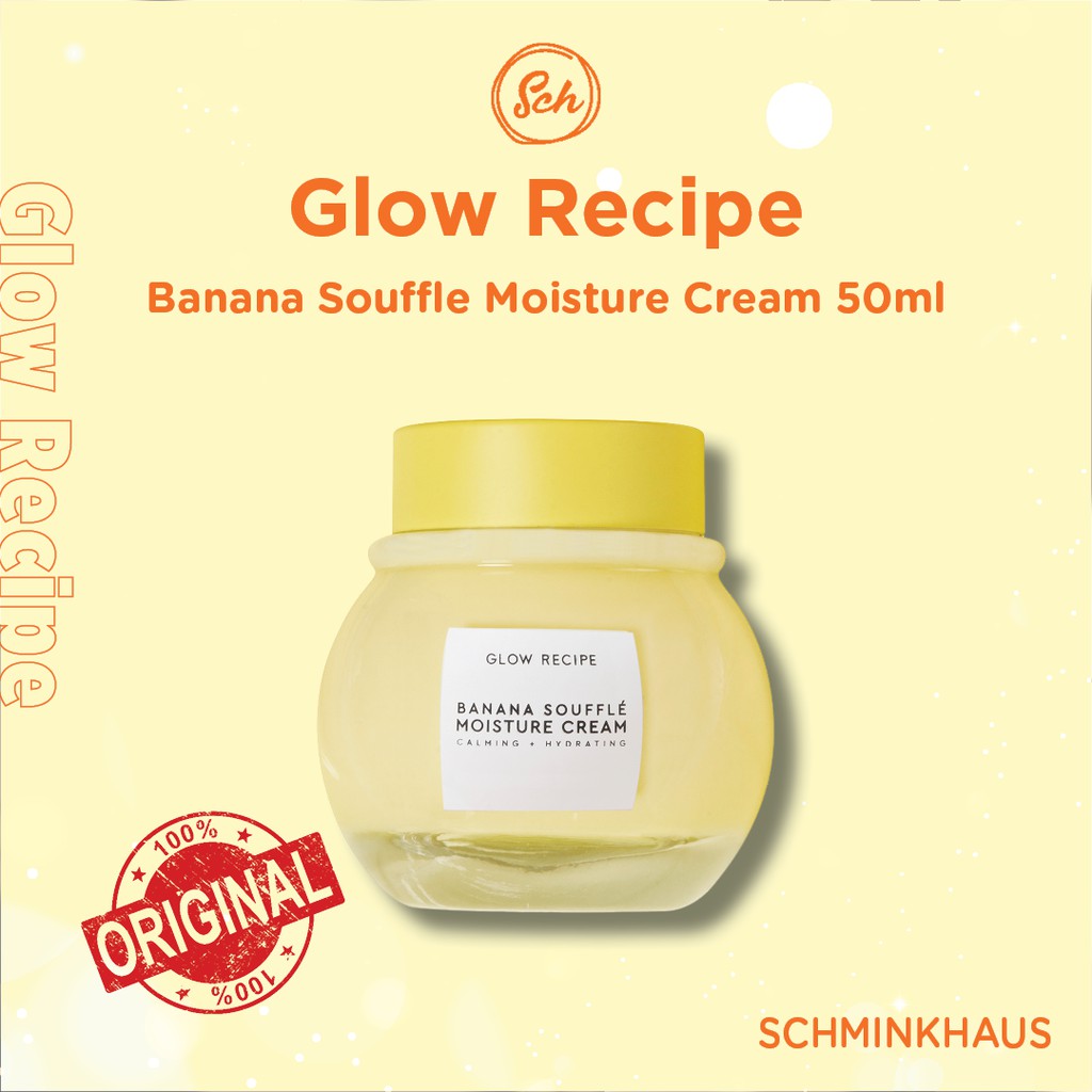 Jual GLOW RECIPE Banana Soufflé Moisture Cream 50ml Shopee Indonesia