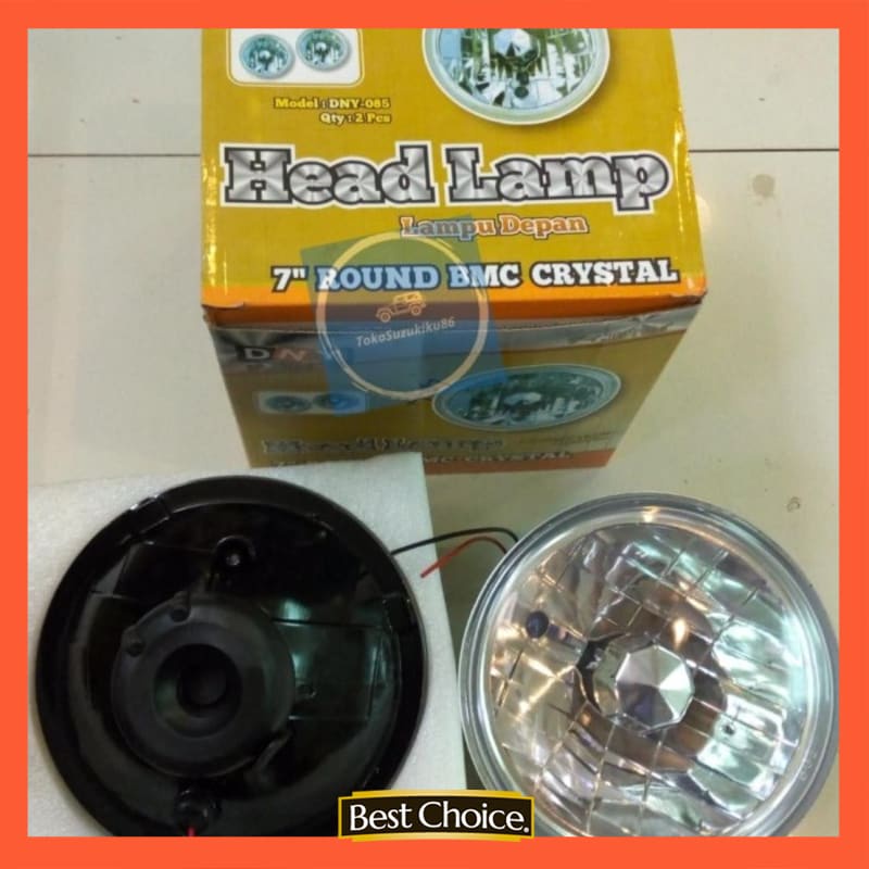 Jual Head lamp Headlamp /Lampu depan 7" Kristal Suzuki Jimny/Katana