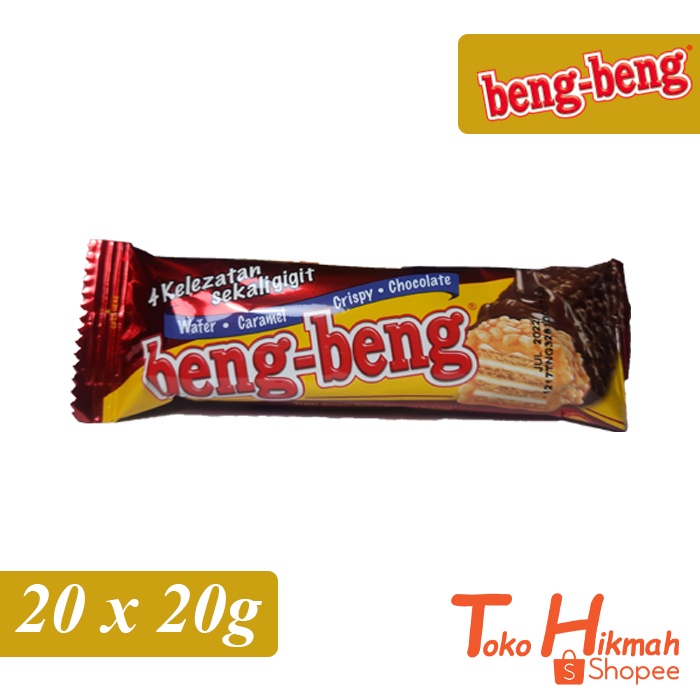 Jual Beng Beng Wafer Caramel Crispy Chocolate 1 Box 22 Gr X 20 Pcs