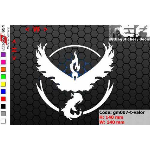 Jual ea cutting sticker / decal Code: gm007-t-valor ( nintendo ...