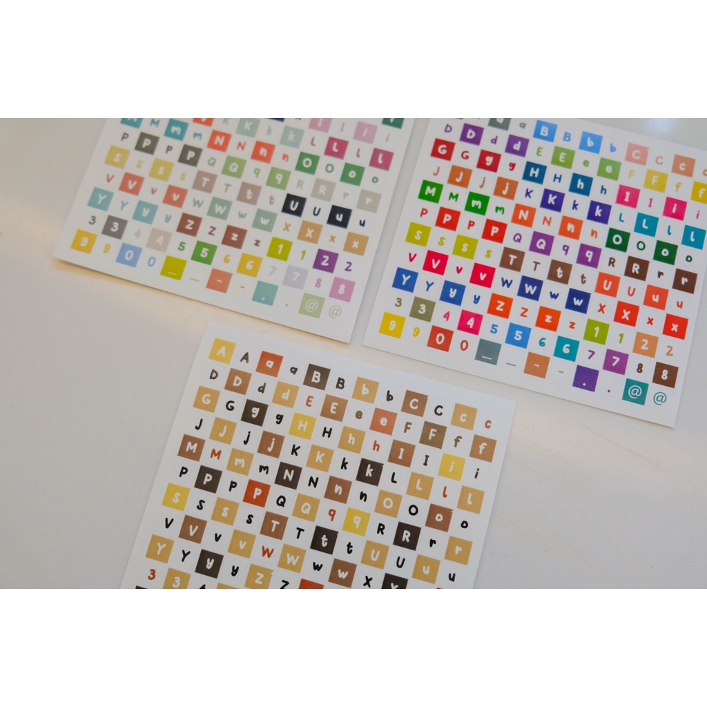 Jual Stiker Alphabet - deco stiker ABC scrapbook, journal, diary, bujo ...