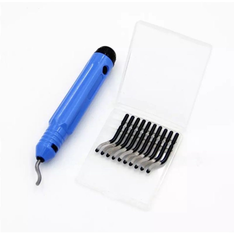 Jual deburring system holder & 10 pcs mata pisau chemper pembersih gram ...