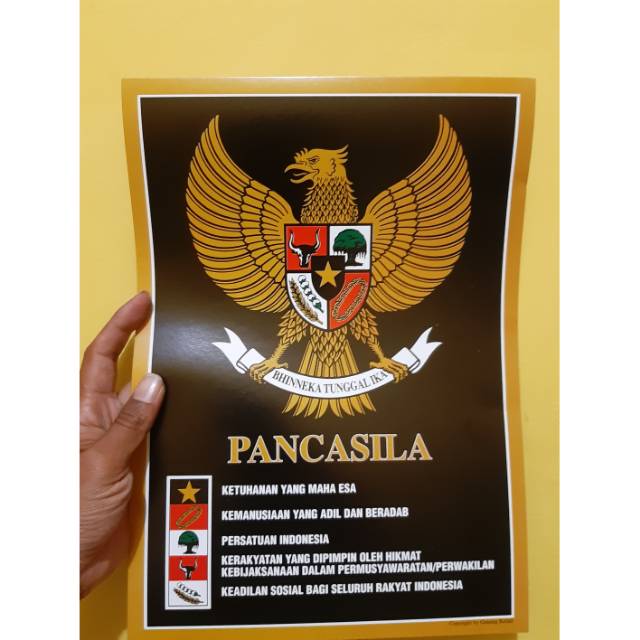 Jual Poster Garuda Pancasila Ukuran 25x34 Cm Shopee Indonesia 3798