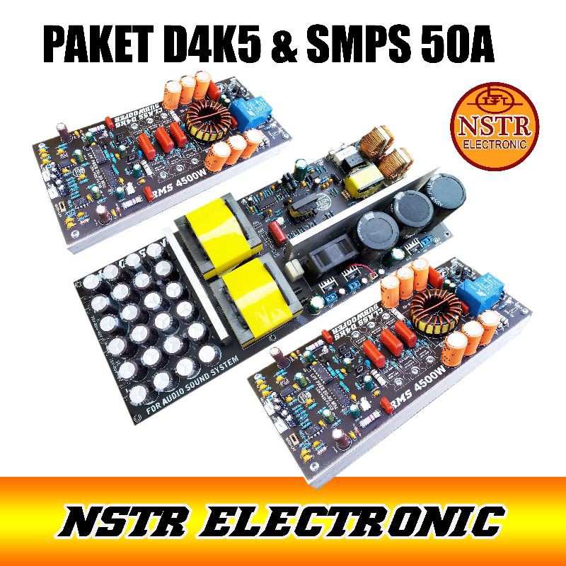 Jual Paket STERIO CLASS D4K5 PLUS SUBWOOFER dan smps 50A fullbridge ...
