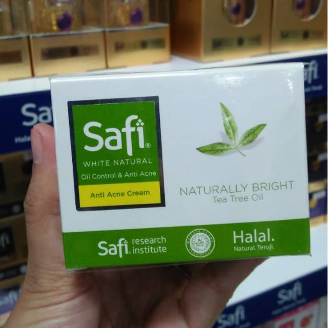 Jual SAFI WHITE NATURAL ANTI ACNE CREAM Tea Tree Oil | Shopee Indonesia