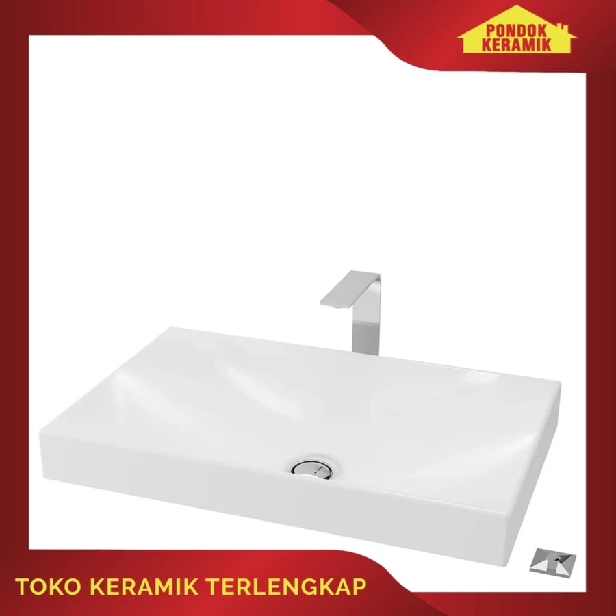 WASTAFEL TOTO LW645JNW/F / LW 645 JNW/F CONSOLE SQUARE LAVATORY