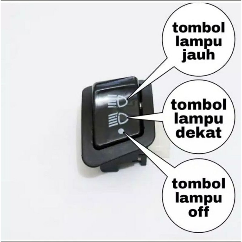 Jual Tombol DIM 3 Titik ON OFF Vario 110 Karbu Beat Fi Vario 125 Old ...