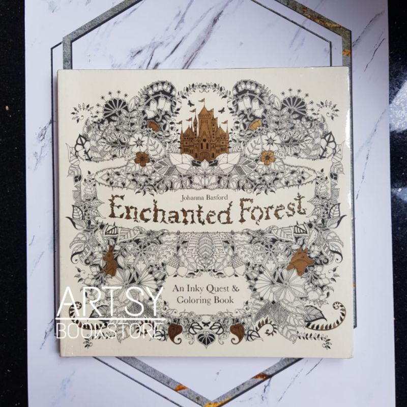 Jual ENCHANTED FOREST Johanna Basford - Adult Coloring Book IMPORT