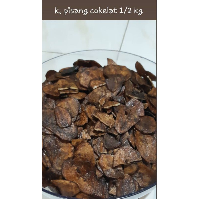 Jual Kripik Pisang Cokelat Biasa 1 Kg Piscok Shopee Indonesia