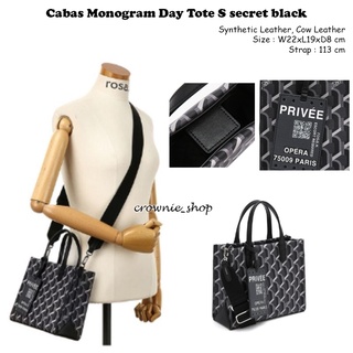 ROSA.K Cabas Monogram Day Tote Secret Black