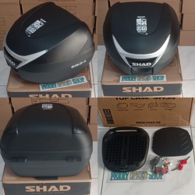 SHAD Couvercle De Remplacement SH34 – Blanc Haut De Qualité Pour Top Case Moto