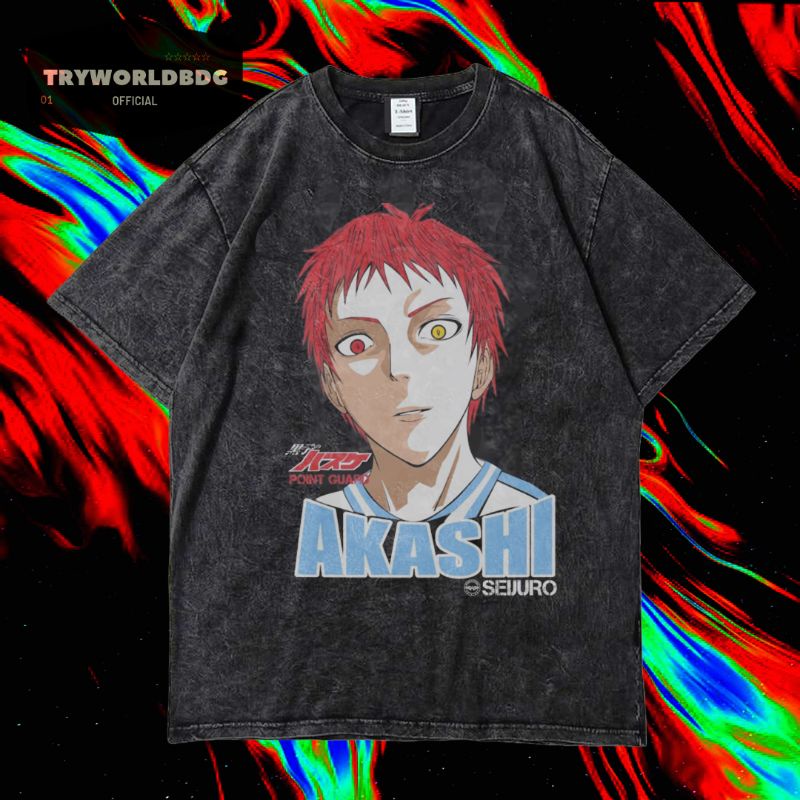 T-shirt Homme Manga Kuroko No Basket - Personnage Akashi Seijuro - Taille M - Coton - Neuf Avec étiquette