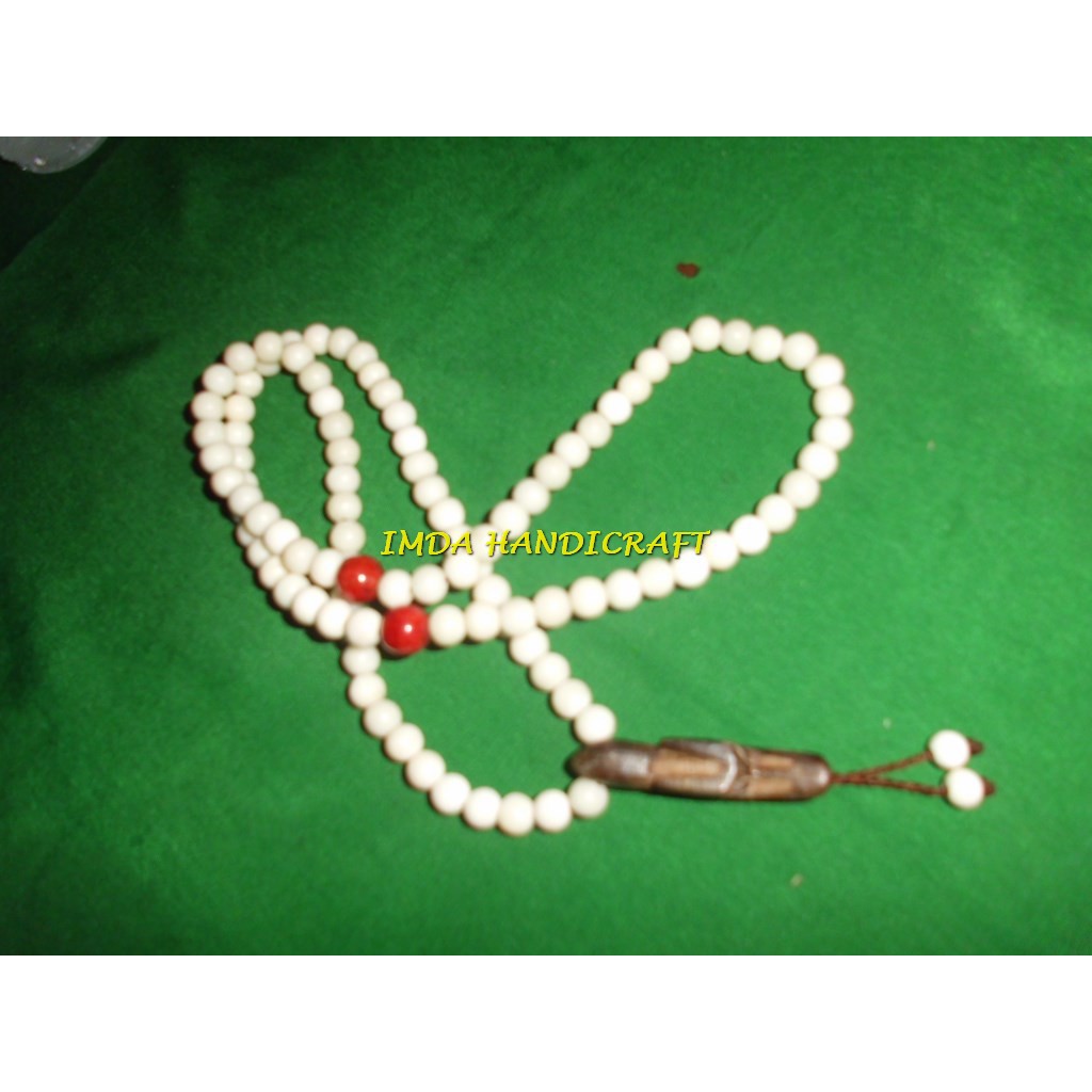 Jual Produk Kalung Tasbih Tulang Sapi Kombinasi Kayu Stigi Ukir Kepala Naga Biji Mm By Hey