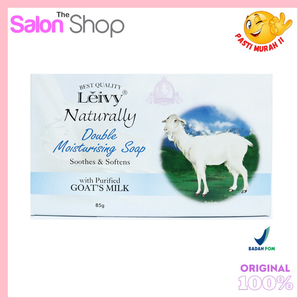Leivy Naturally Double Moisturising Sabun Mandi Susu 85gr | gdlb01