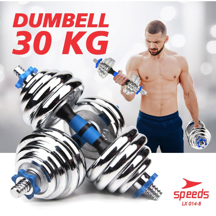 Jual SPEEDS DUMBELL 30kg BARBEL Set Max Tiang Angkat Beban Fitness 014 ...