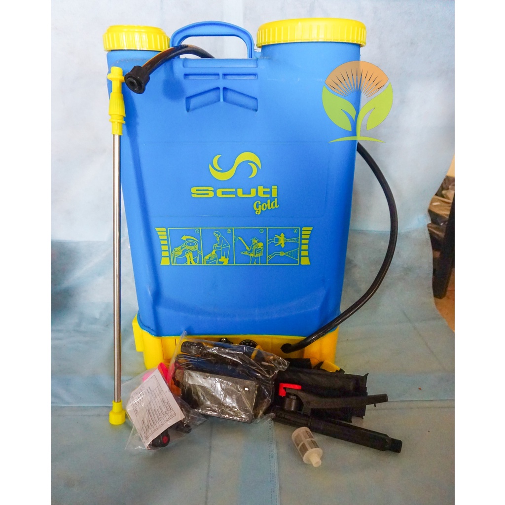 Jual Tangki Sprayer Elektrik Scuti Gold Liter Shopee Indonesia