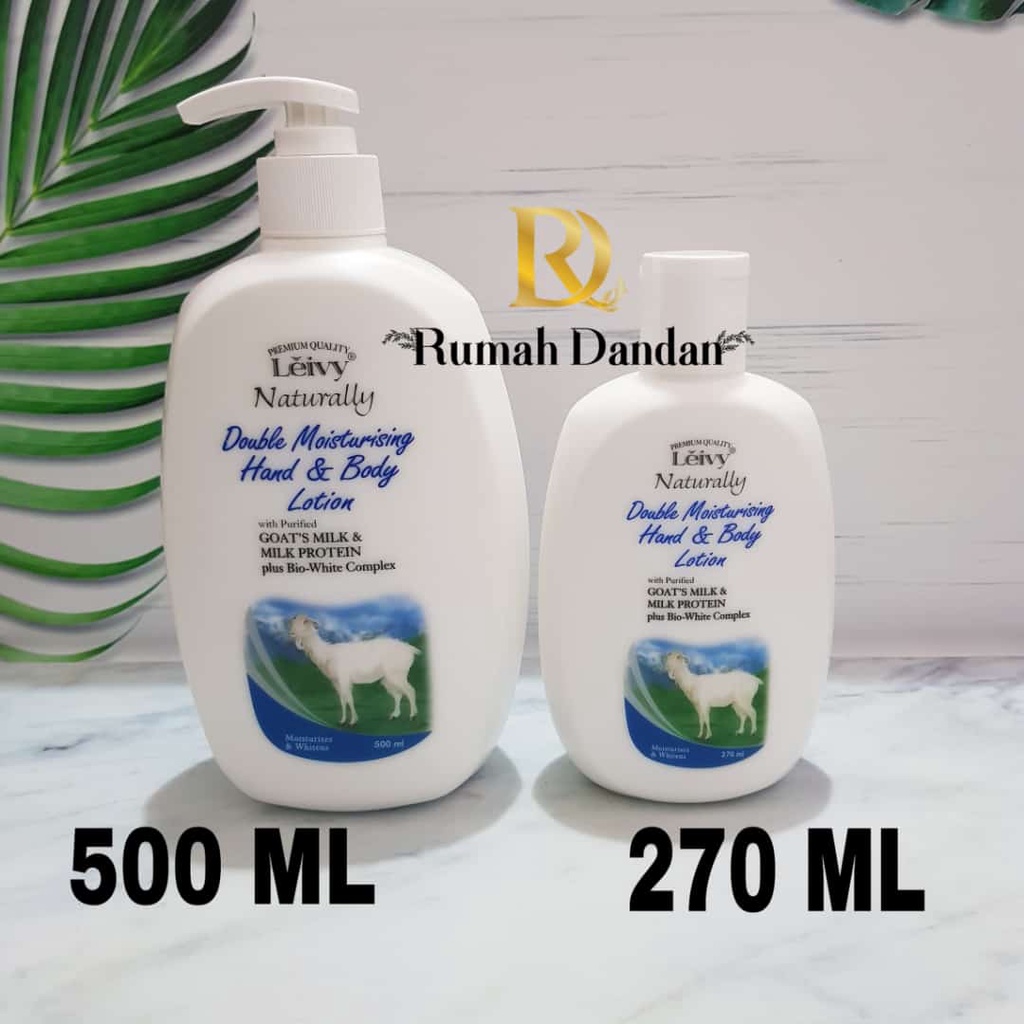 Jual Leivy Double Moisturising Hand And Body Lotion Goats Milk And Milk