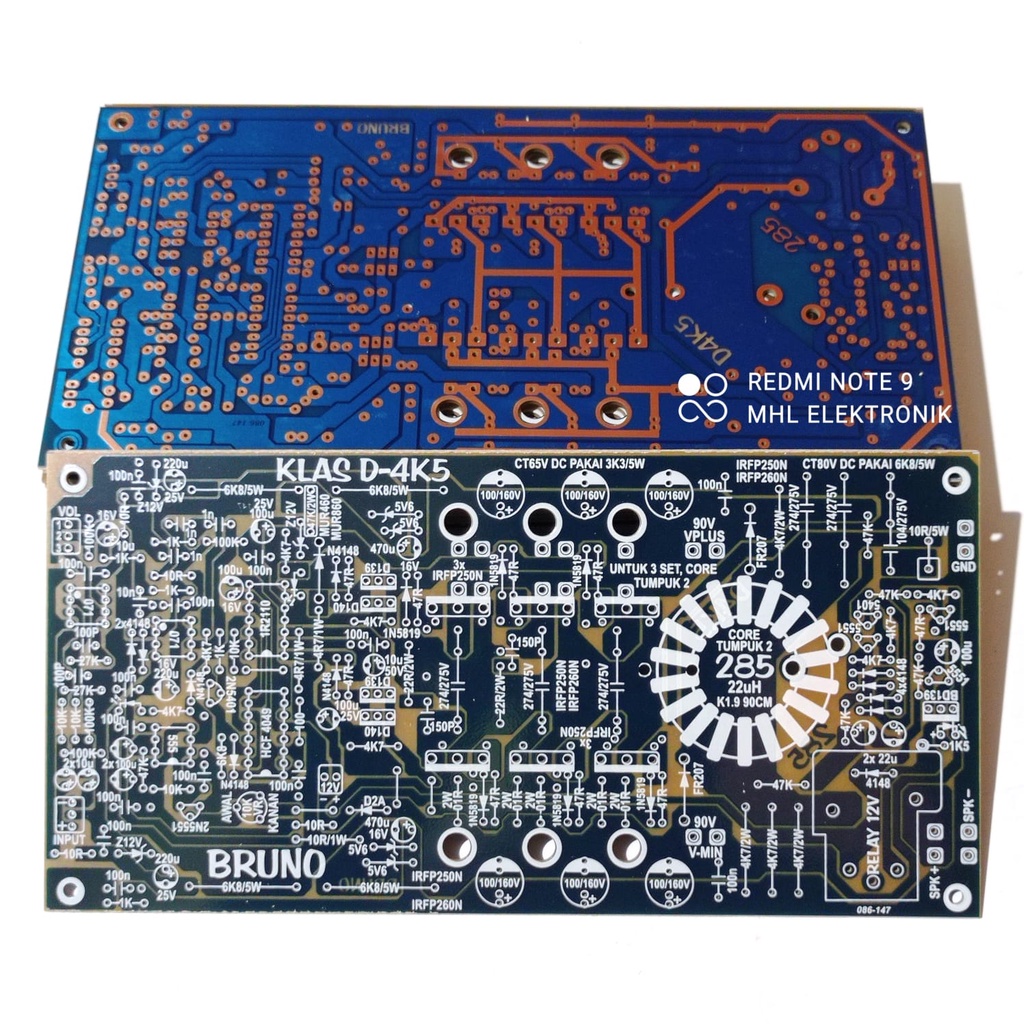 Jual Pcb Power Amplifier Class D K Bruno Type Shopee Indonesia