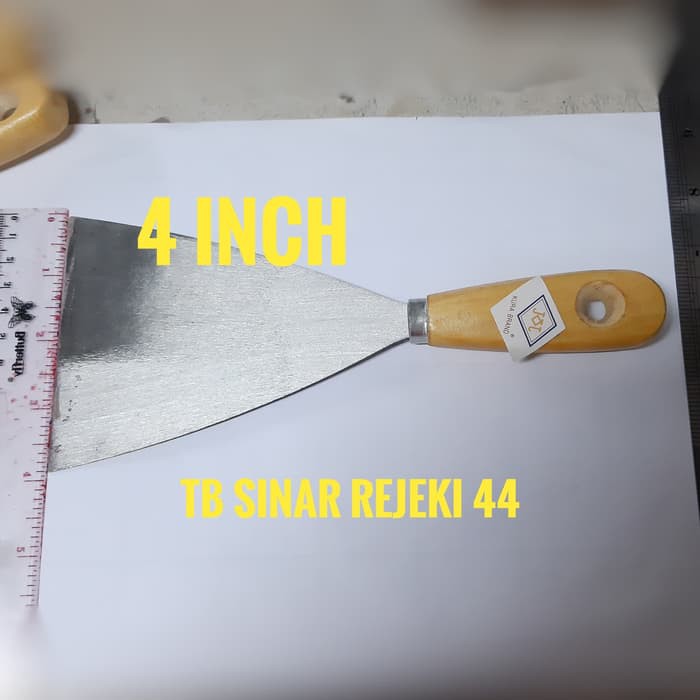 Jual Kapi / Kape Besi Gagang Kayu 4 inch Scraper Besi Gagang Kayu - ASN ...
