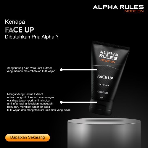 Jual Alpha Rules Face Up - Facial Wash 100 ml | Shopee Indonesia