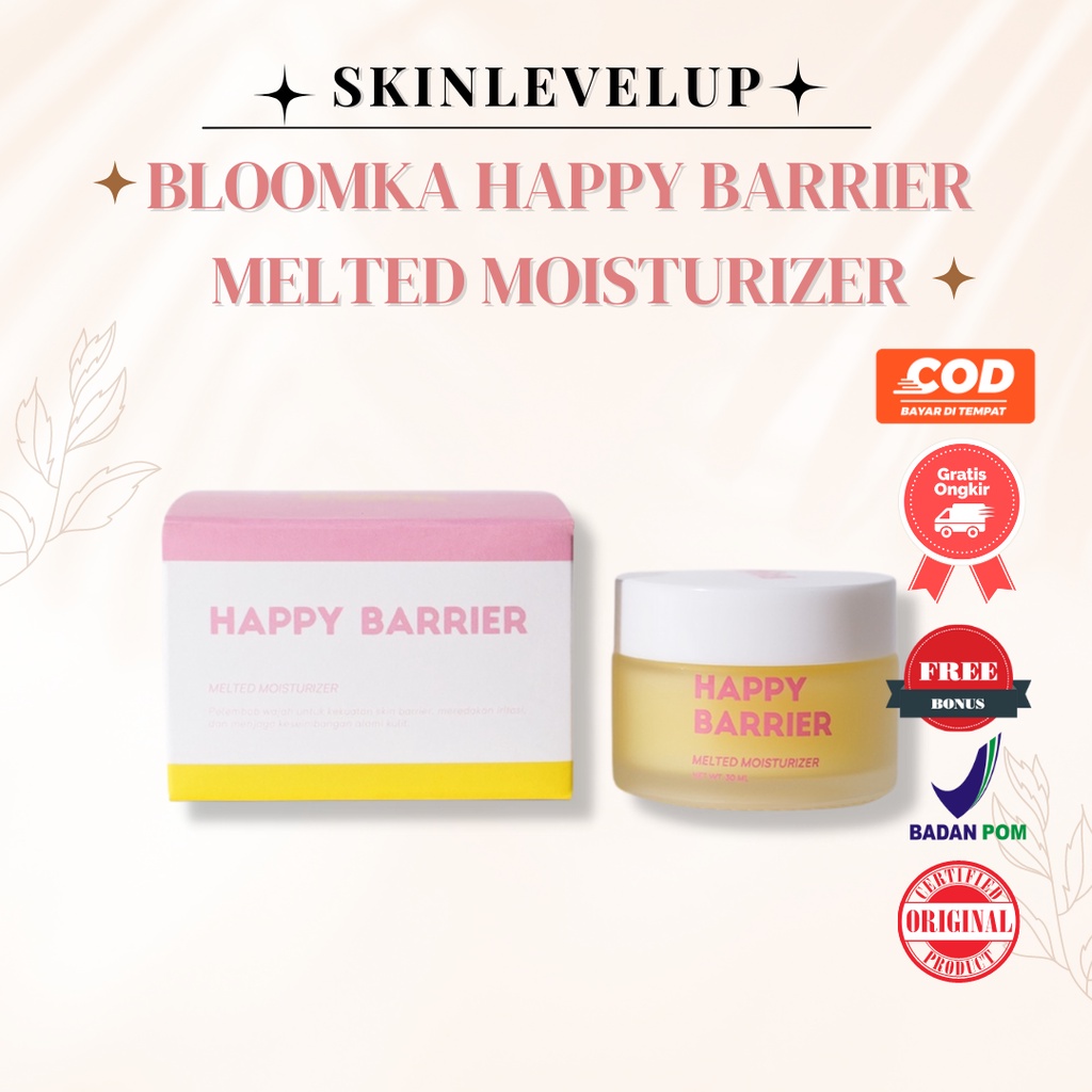 Jual Bloomka Happy Barrier Melted Moisturizer Krim Gel Pelembab Wajah ...