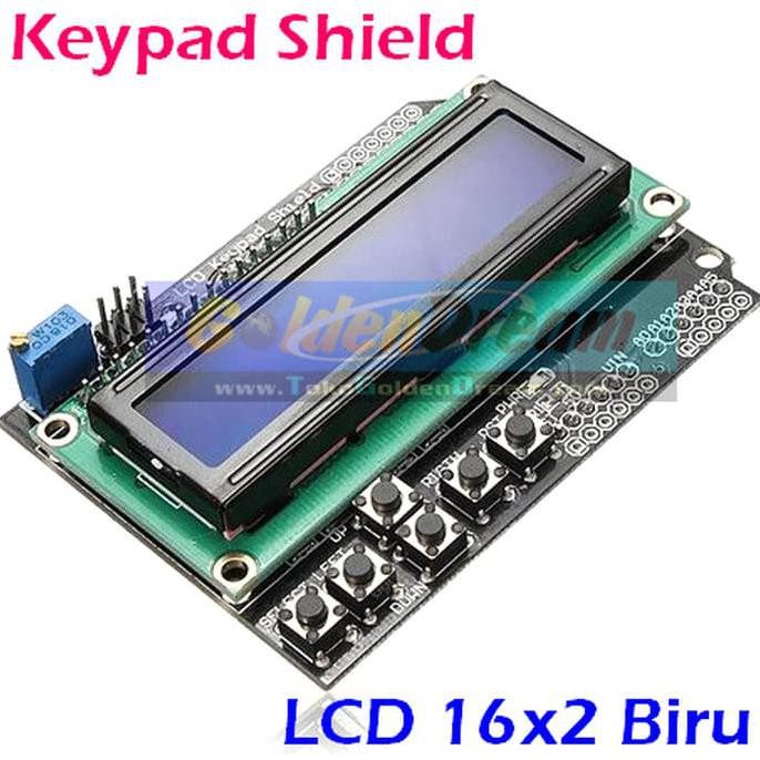 Jual Diskon Keypad Shield Lcd 16X2 Biru 1602 Blue Display Layar Arduino ...
