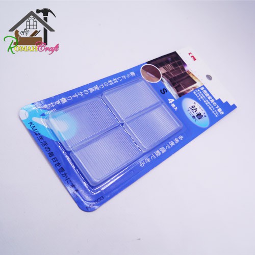 Jual Door Slip 50x30mm A.DS501 Wedges Transparant rubber 4pcs | Shopee ...