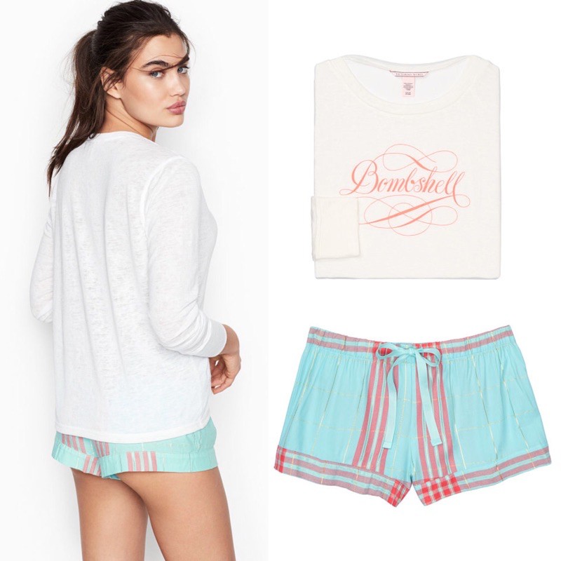 Jual VS-SS09 Victoria’s Secret Pajamas Set | Shopee Indonesia