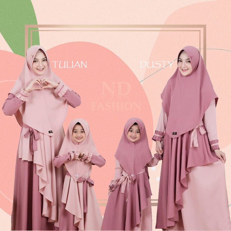 Jual Model Gamis Terbaru 2023 Baju Syari Plus Hijab Seragaman