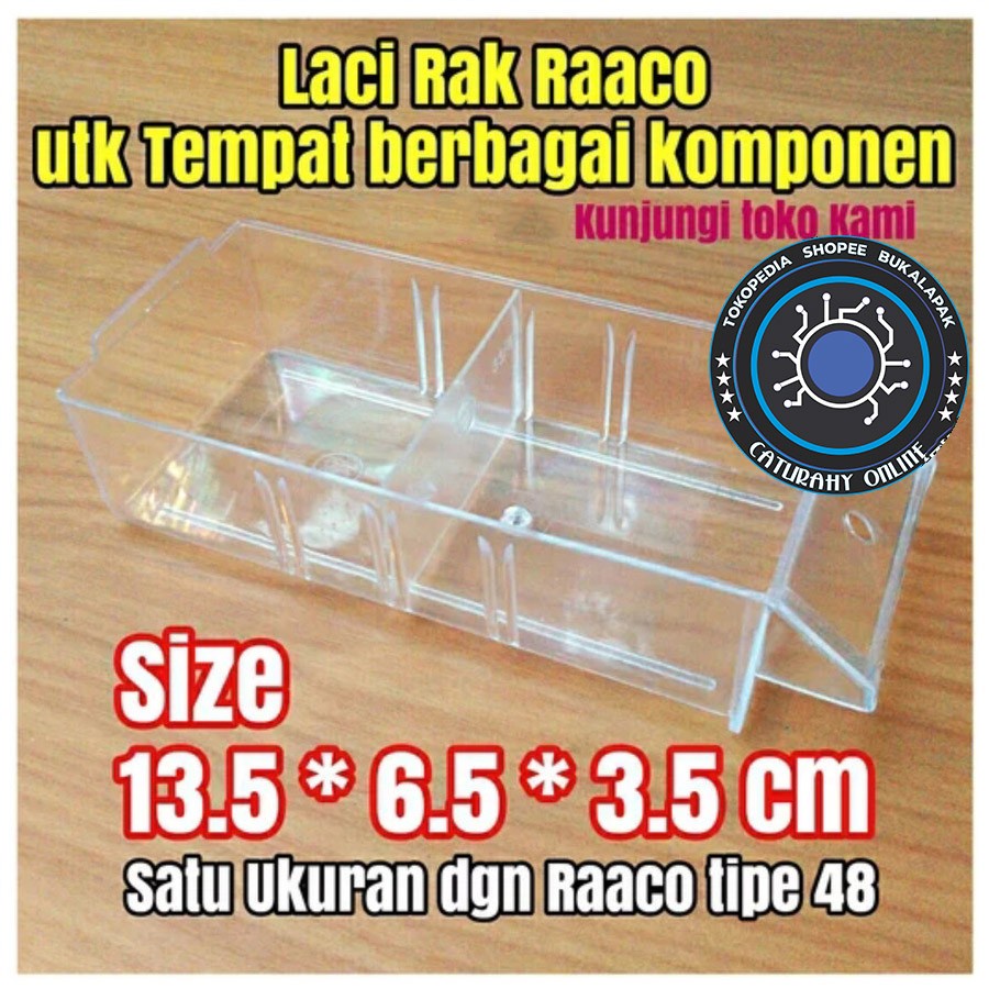 Jual slot laci rak raaco tempat komponen pernak pernik kancing | Shopee ...