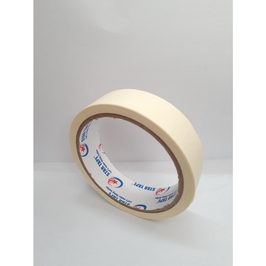 Jual Isolasi Kertas / Lakban Kertas / Masking Tape 1/2 Inch