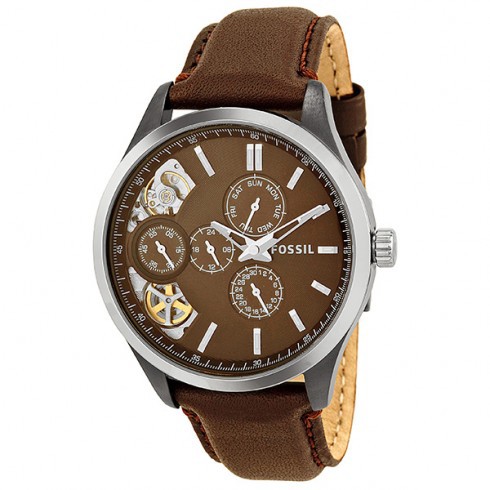 Jual Fossil ME1123 Dress Twist GMT Brown - Jam Tangan Pria Original ...
