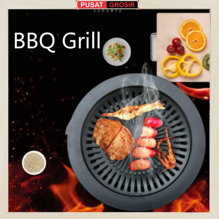 Yuvarlak kore barbekü ızgara demir plaka piknik araçları