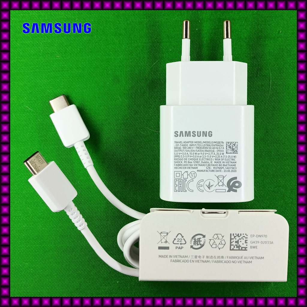 Charger Samsung Galaxy S21 Fe 5G Original 25 Watt Super Fast Charging