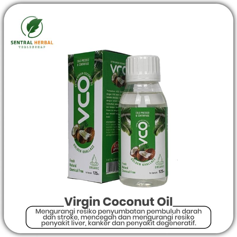 Jual Vco Virgin Coconut Oil Golden Khallazz Menurunkan Kolesterol Isi