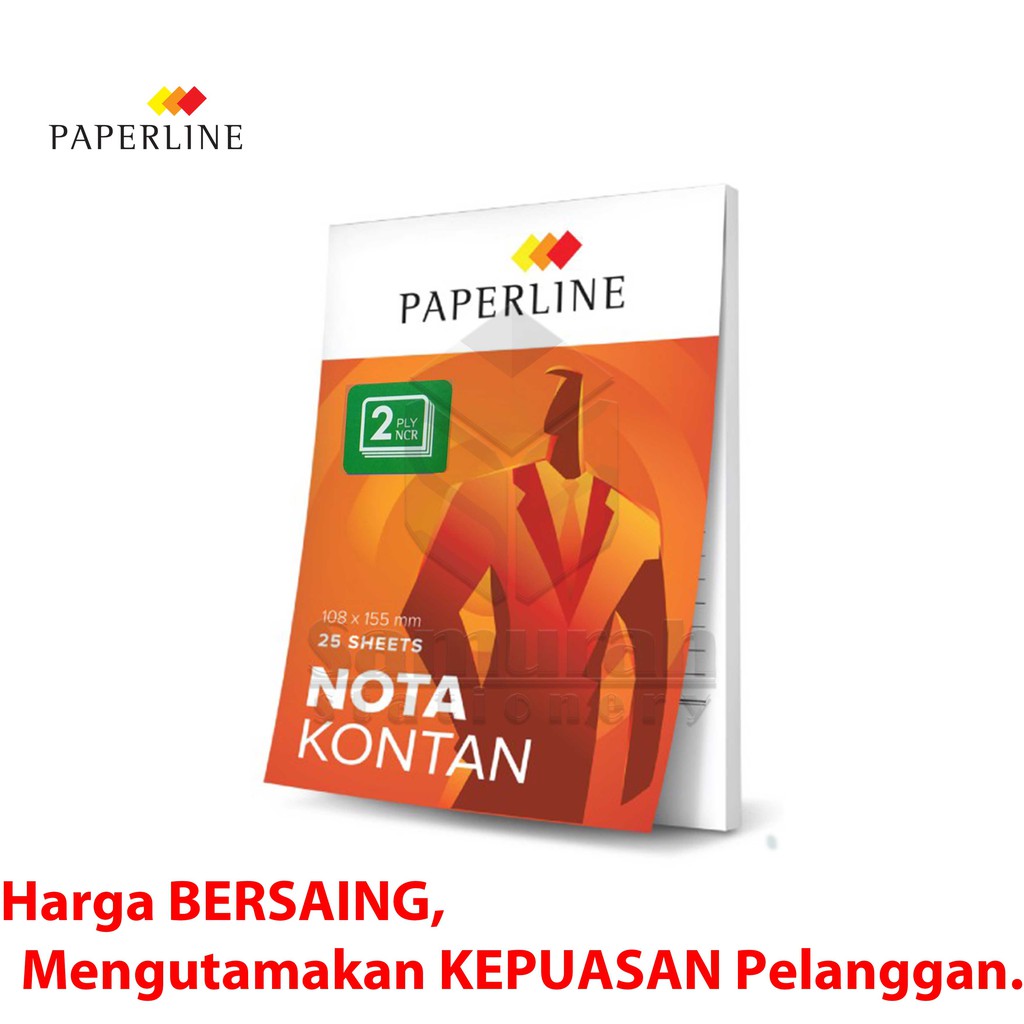 Jual Buku Nota Kontan Paperline Kecil 2 Ply / Bon Rangkap 2 / Nota PPL ...