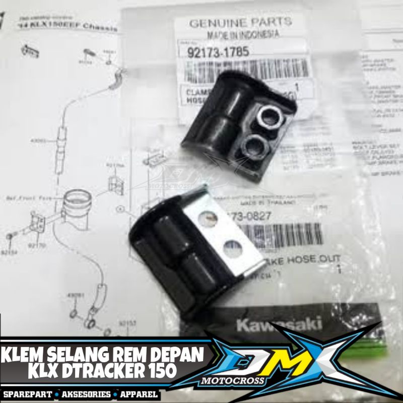 Jual Clamp Brake Hose Klem Selang Rem Depan Bottom Klx Dtracker Pnp Crf L