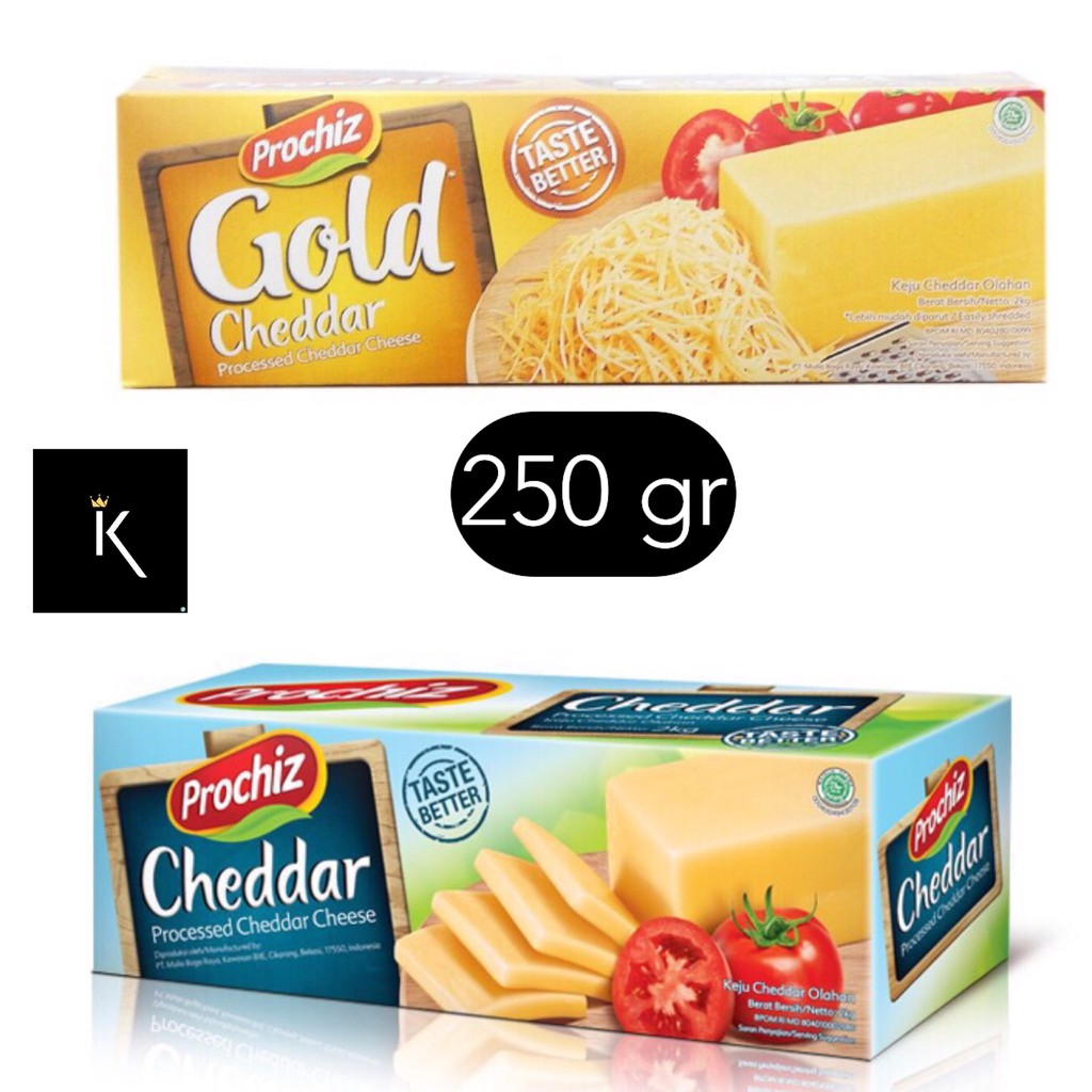 Jual KEJU PROCHIZ CHEDDAR PREMIUM / KEJU PROCHIZ GOLD KEMASAN 250 GRAM ...