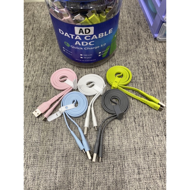 Jual Cable Charger AD Type C Lightning Kabel Data Fast Charging Cable