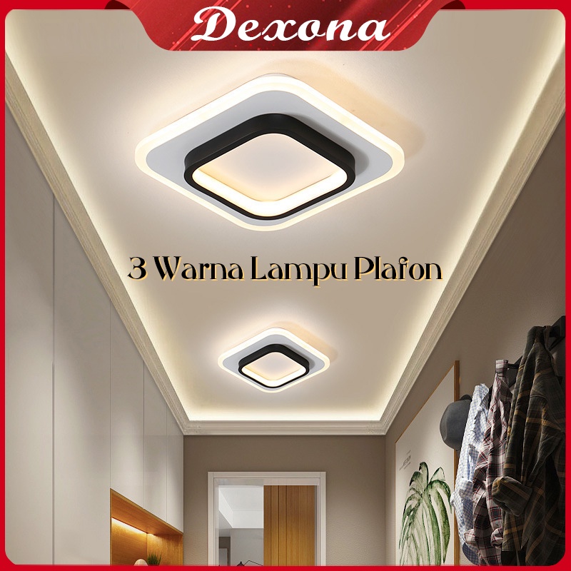 Jual ⭐garansi 12 Bulan⭐lampu Plafon 3 Warna Led Ceiling Lamp Sederhana