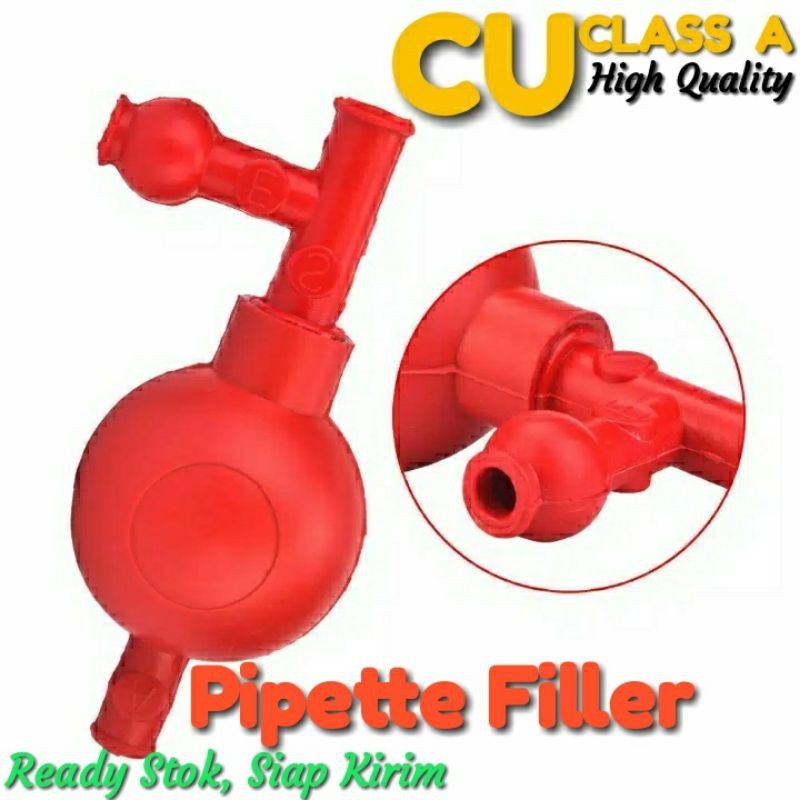Jual Rubber Bulb Pipette Bulb Pipet Filler Pump CU CLASS A High Quality