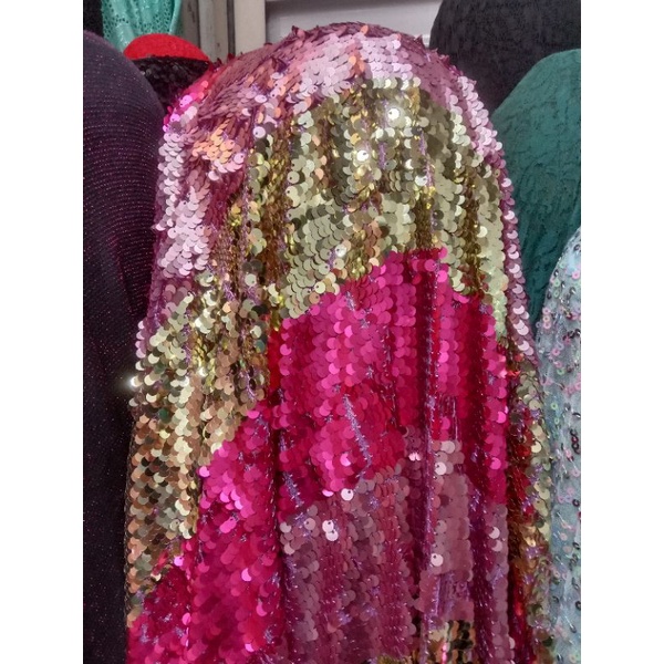 Jual Kain Bahan Sequin Gradasi Seribu Payet Sequin Gradasi Shopee Indonesia