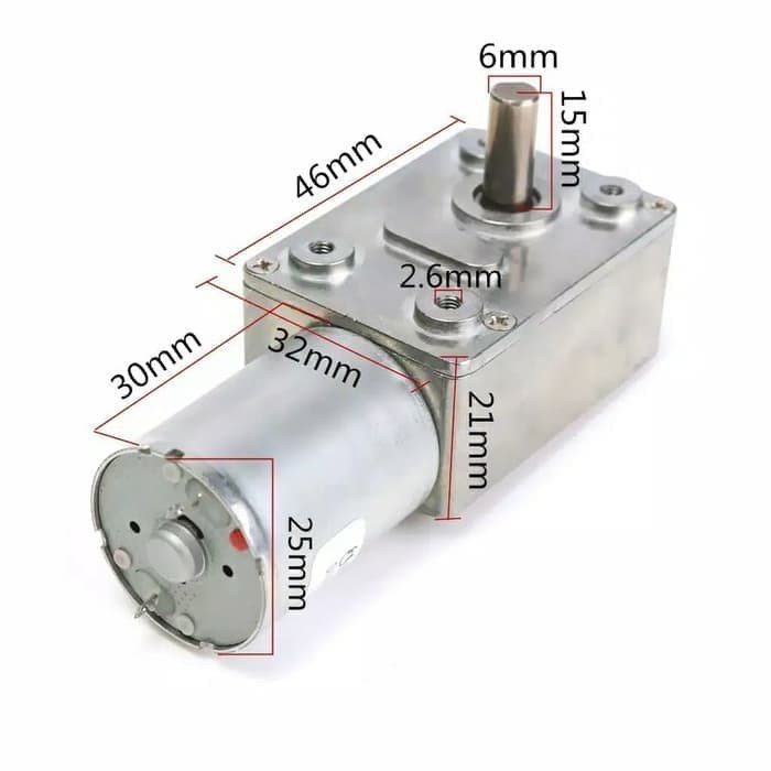 Jual Motor Dc Gearbox Gear Box 12v 30rpm 30 Rpm Shopee Indonesia